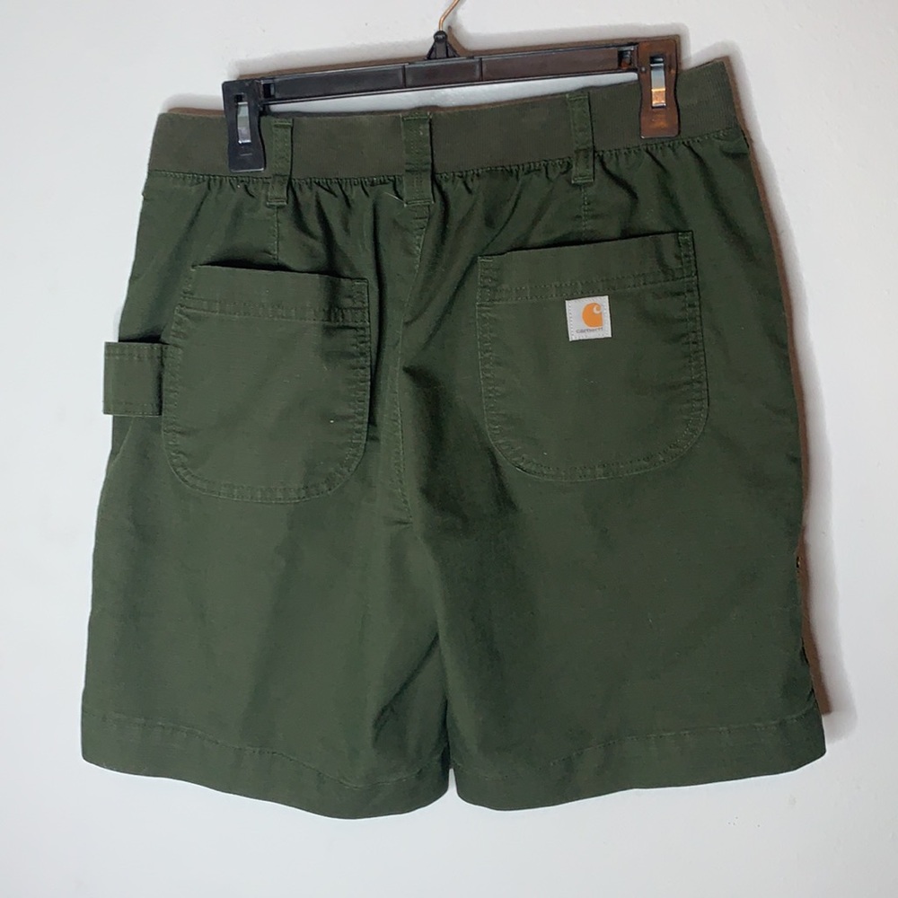 Carhartt Army Green Original Fit Shorts Women's Size 10 - Picture 3 of 7